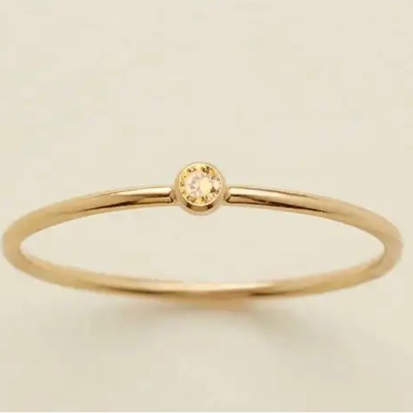 Stackable birth stone rings - Picture 4 of 7